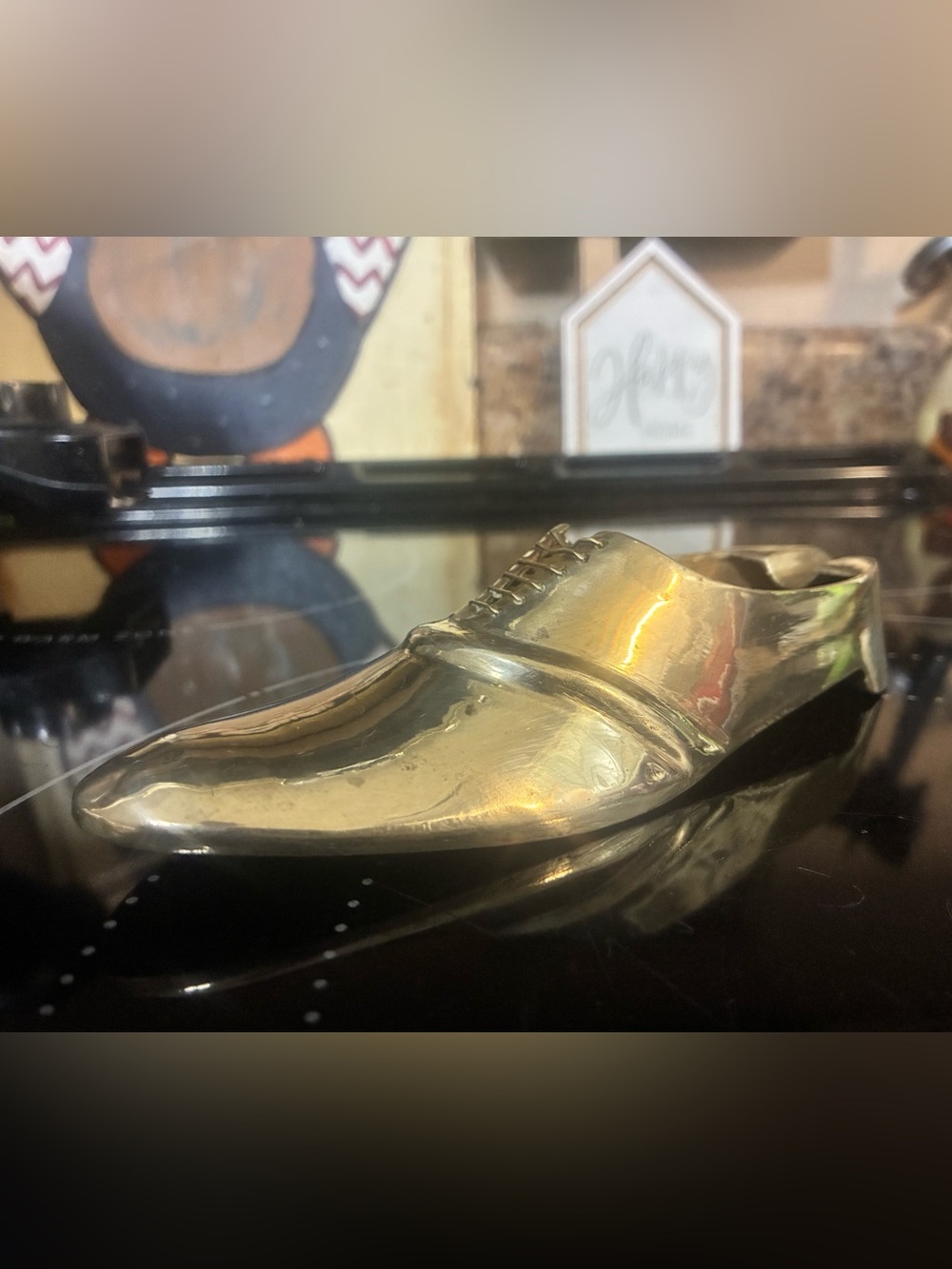 Brass ASHTRAY Shoe - Picture 3 of 7